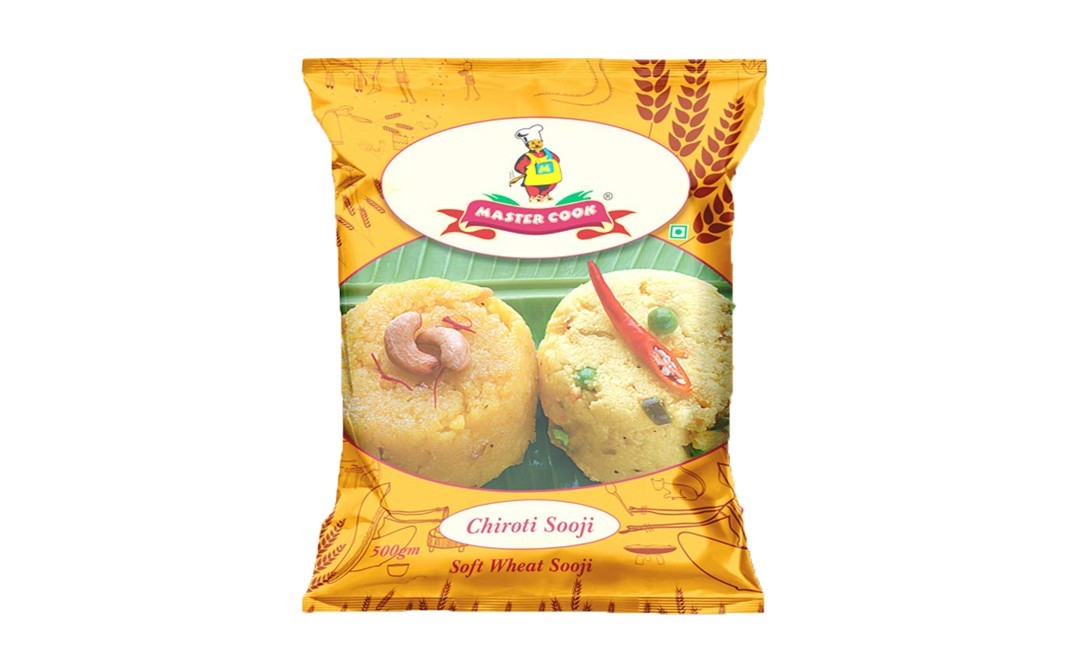 Master Cook Chiroti Sooji Soft Wheat Sooji   Pack  500 grams